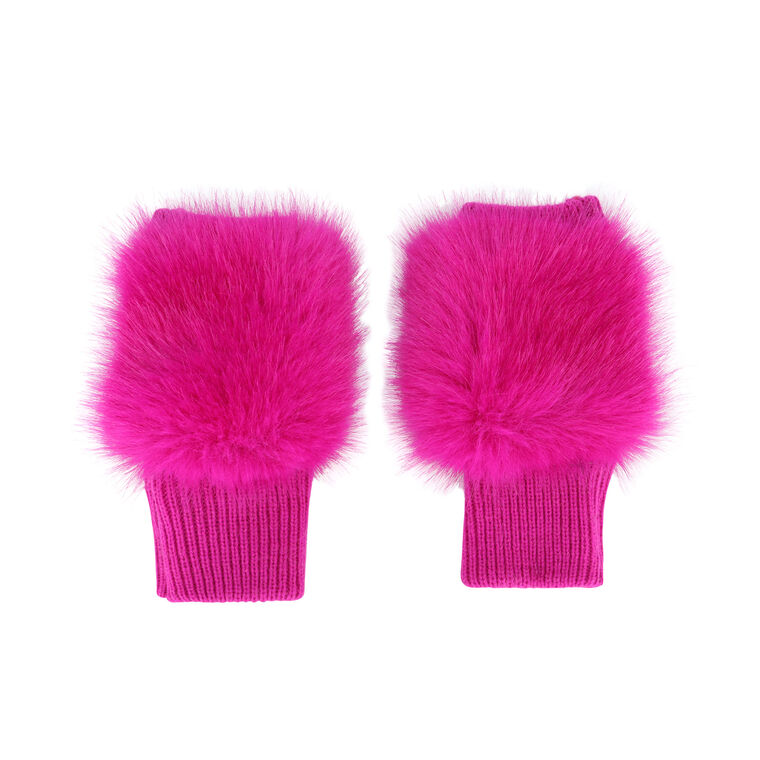 Faux Fox Fur Mittens image number null