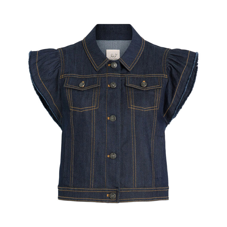 Adley Denim Vest image number null