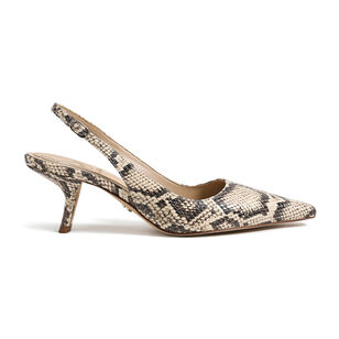 Bianka Snake Print Slingback Pump