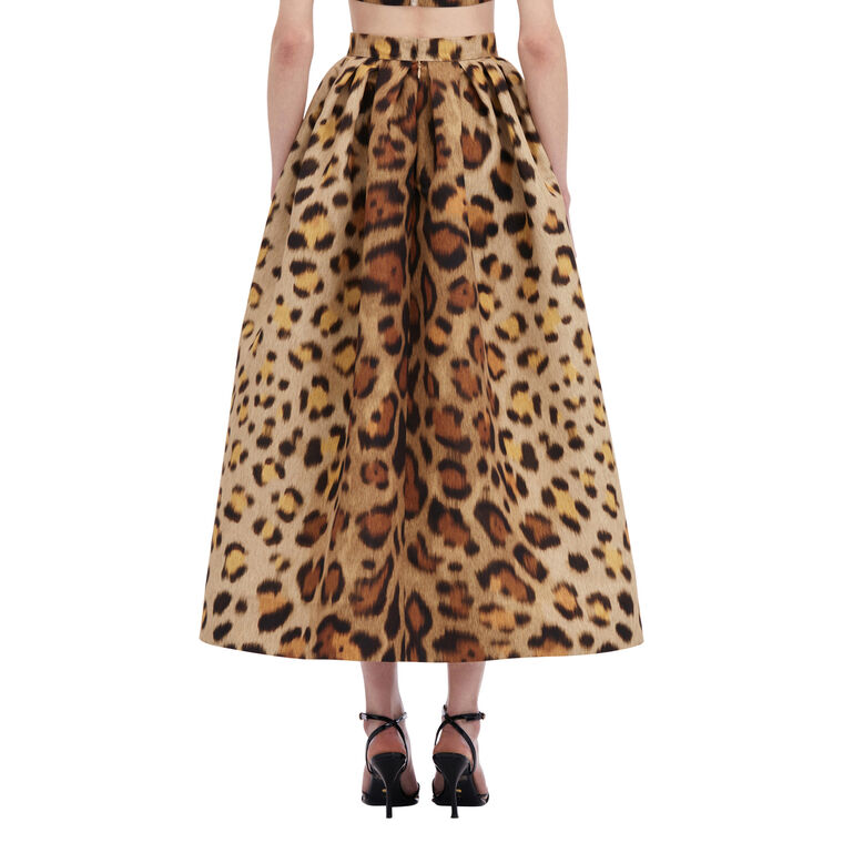 Jaguar Faille Pleated Full Skirt image number null