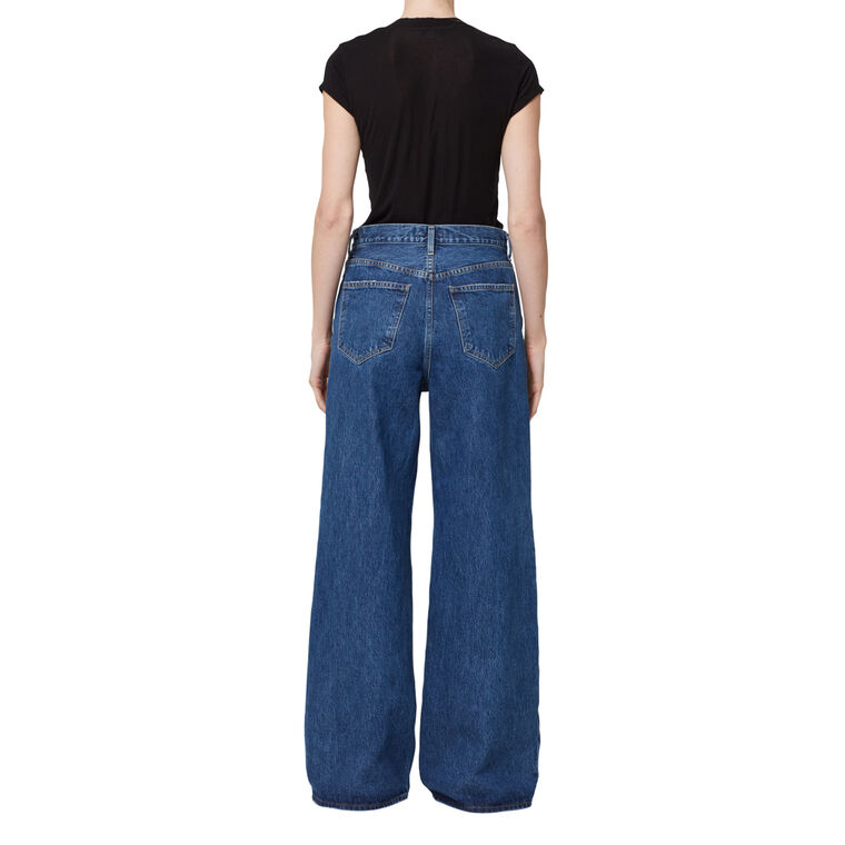 Dame High Rise Wide Leg No Cuff Jean image number null