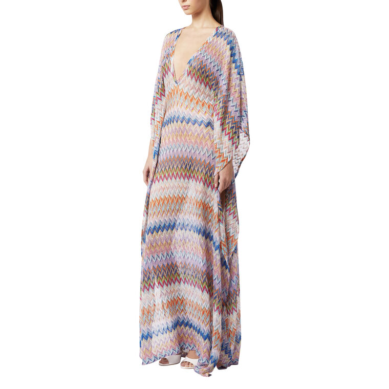 Long V-Neck Cover-Up Kaftan image number null