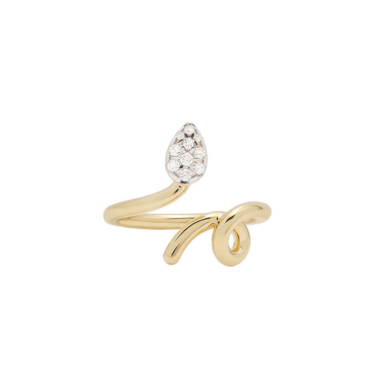 Baby Vine Pave Tendril Ring image number null