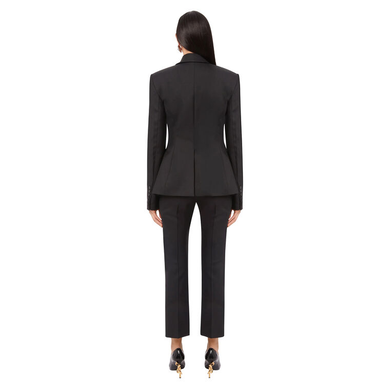 Wool Gabardine Peplum Blazer image number null