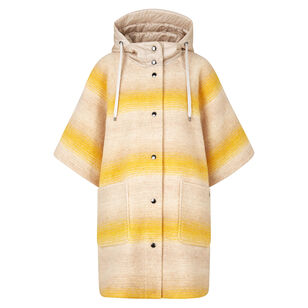 Harriet Button Up Hooded Poncho Jacket