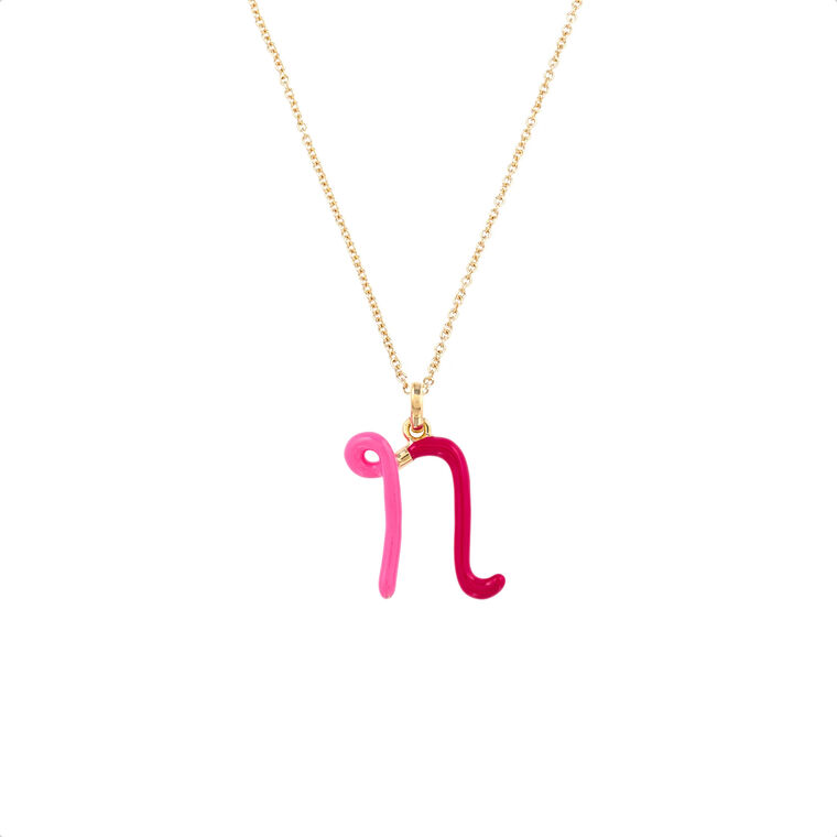 Letter N Charm Necklace image number null