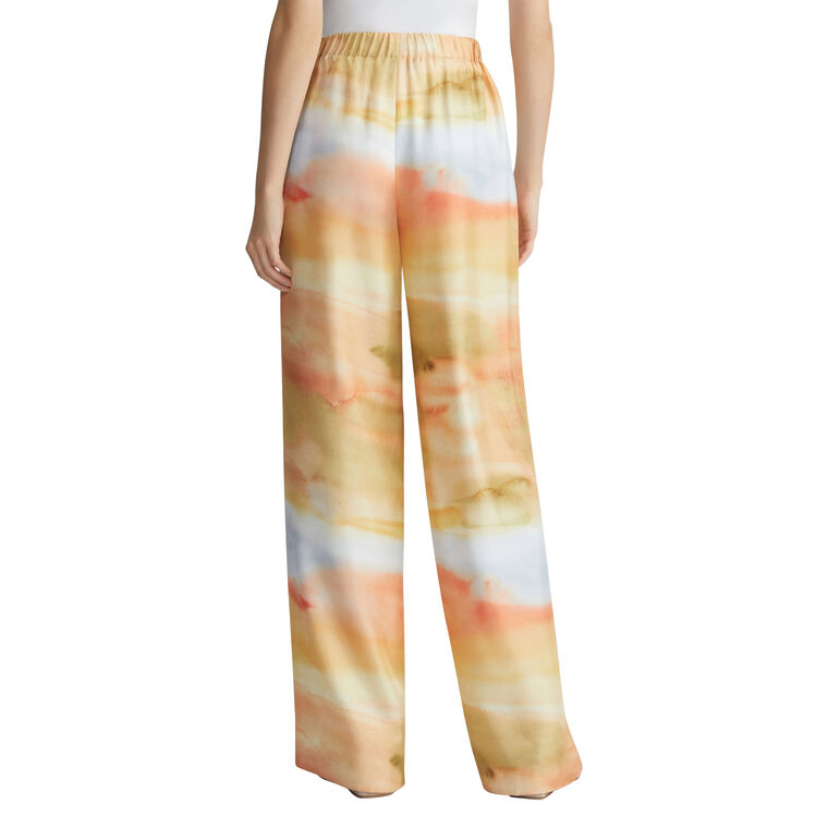 Horizon Print Silk Twill Riverside Pant image number null