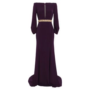 Layla Crystal-Embellished Crepe Gown