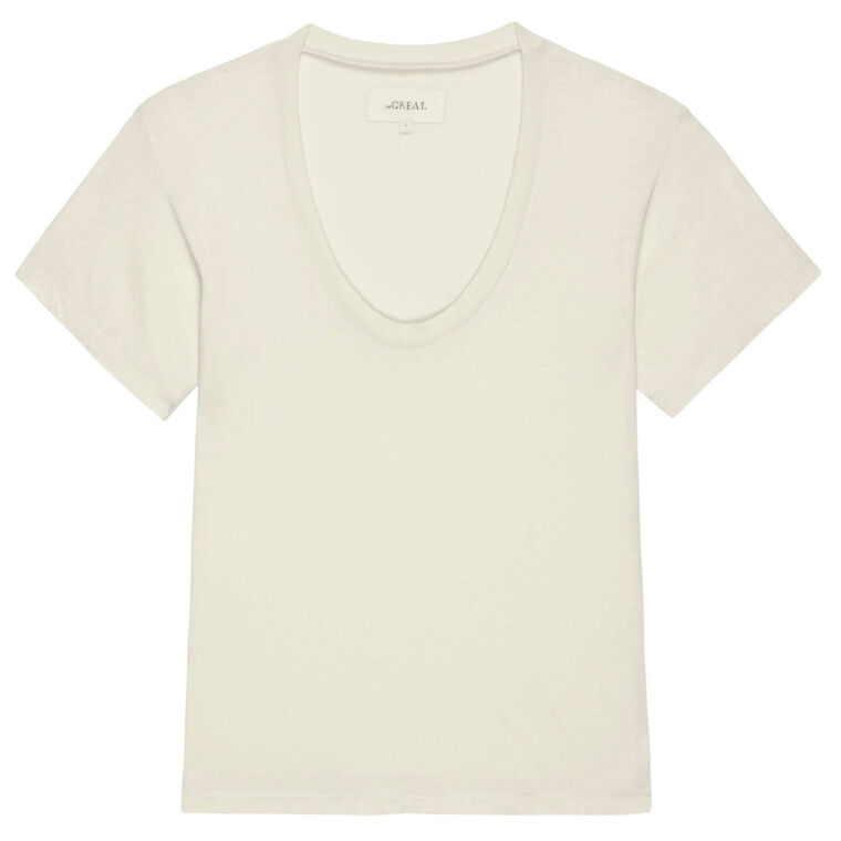 The Slim U-Neck Tee image number null