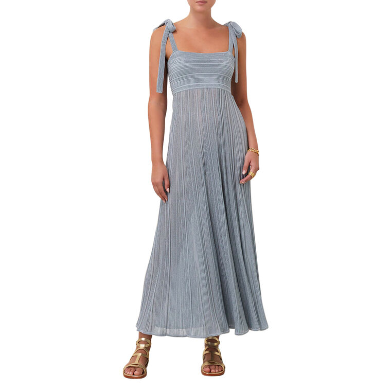 Waverly Metallic Tie Dress image number null