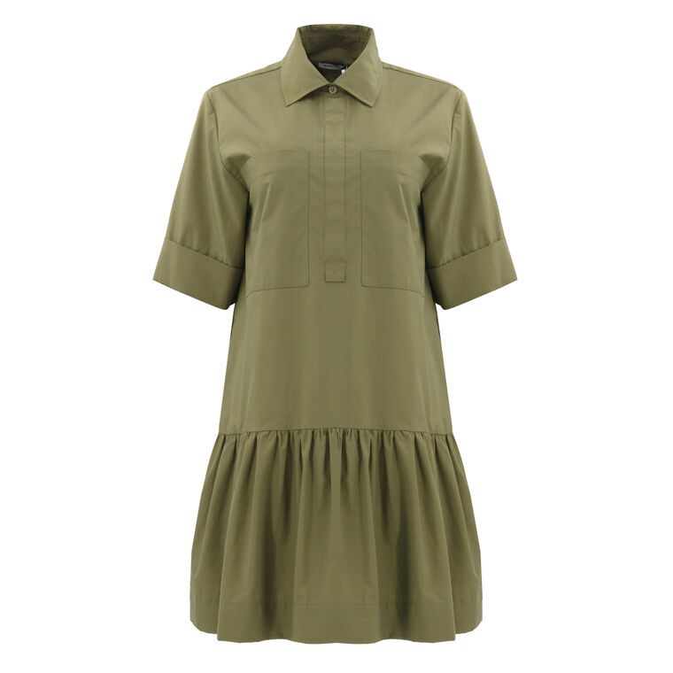 Cris Short Sleeve Shirt Dress image number null