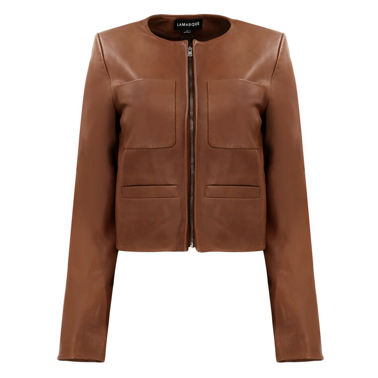 Linette Leather Jacket image number null