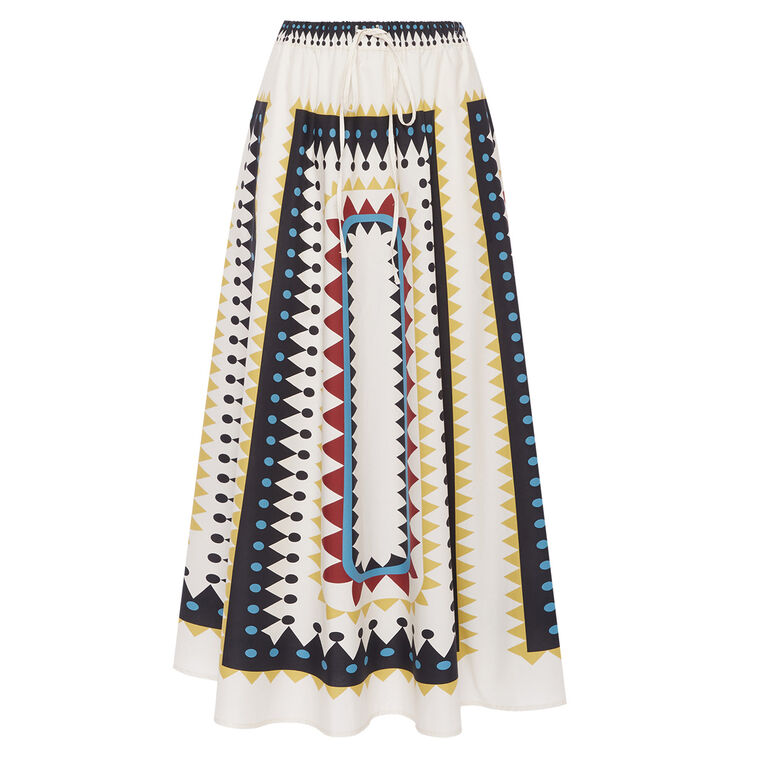 Drawstring Midi Skirt image number null