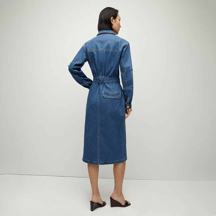 Evelyn Chambray Dress image number null