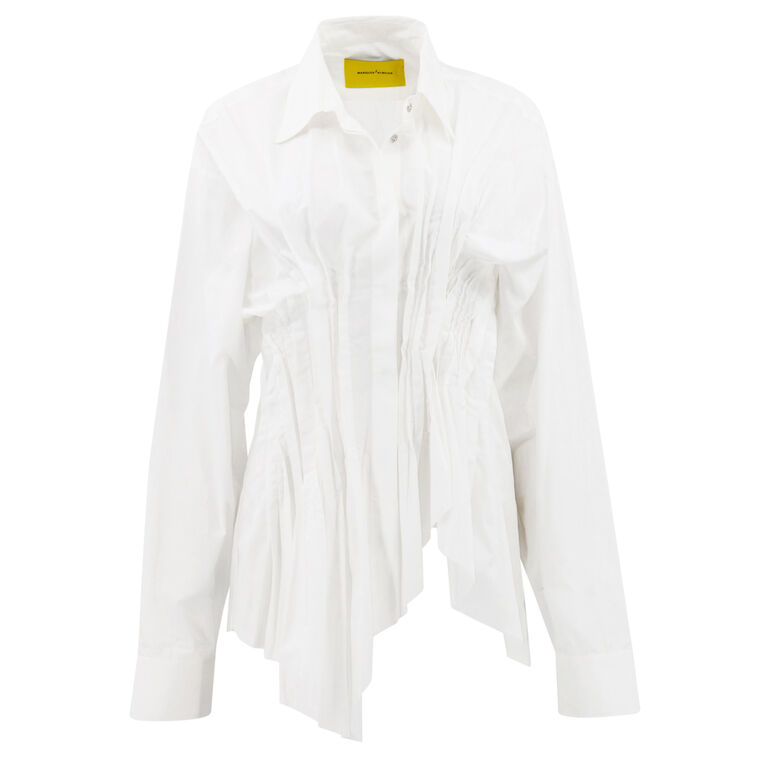 Cinched Pleated Shirt image number null