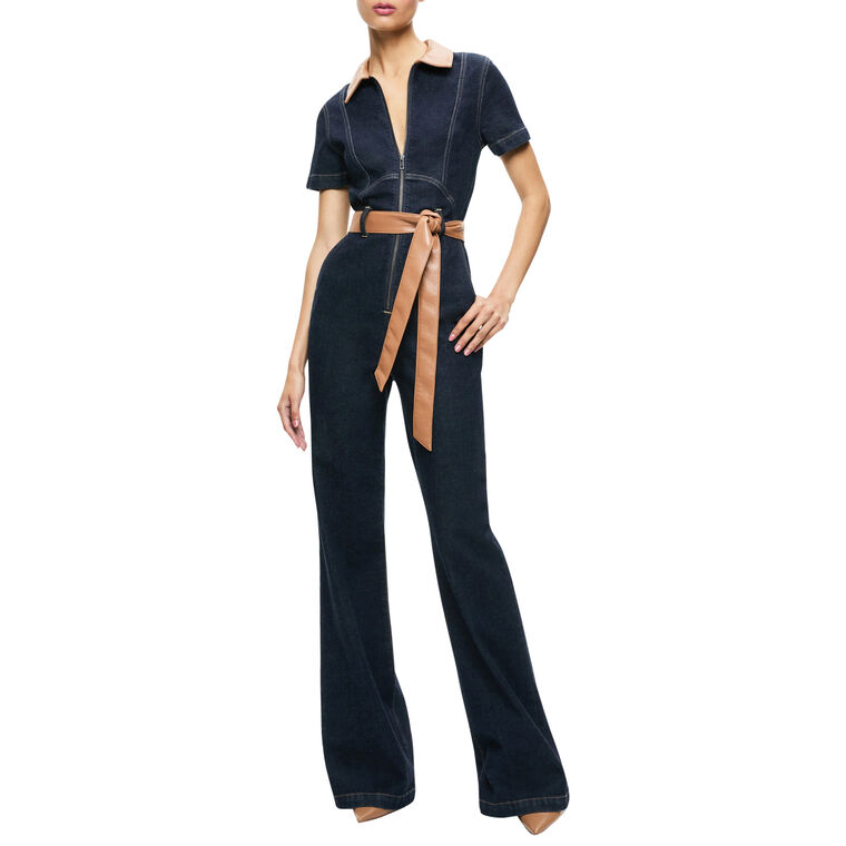 Gorgeous Denim Wide Leg Jumpsuit image number null