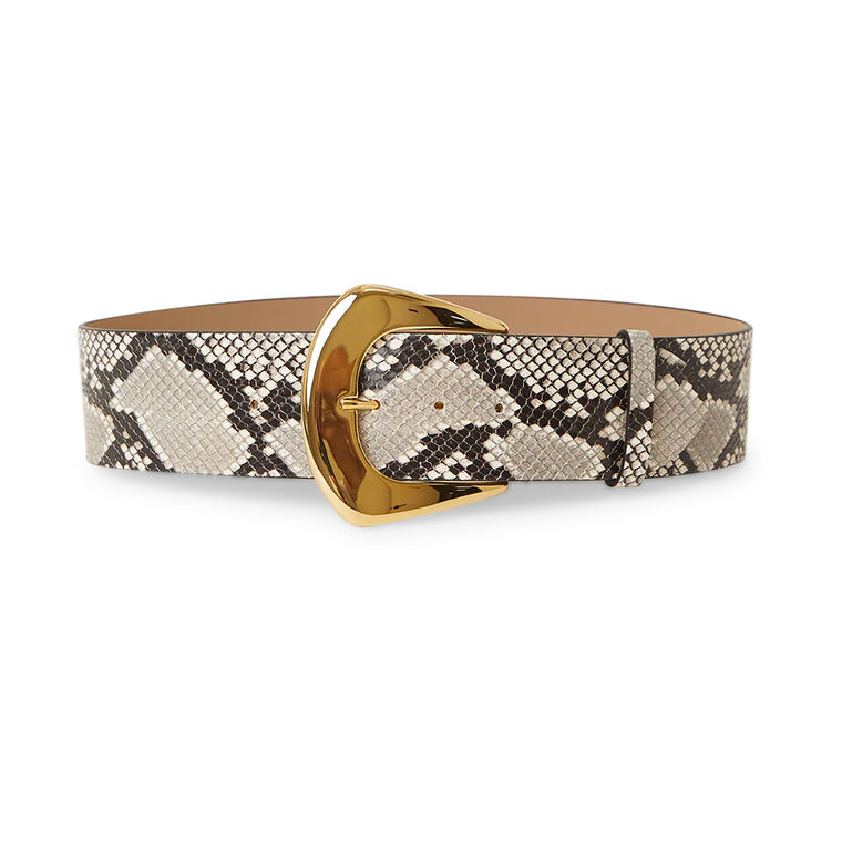 Matilda Python Leather Belt image number null