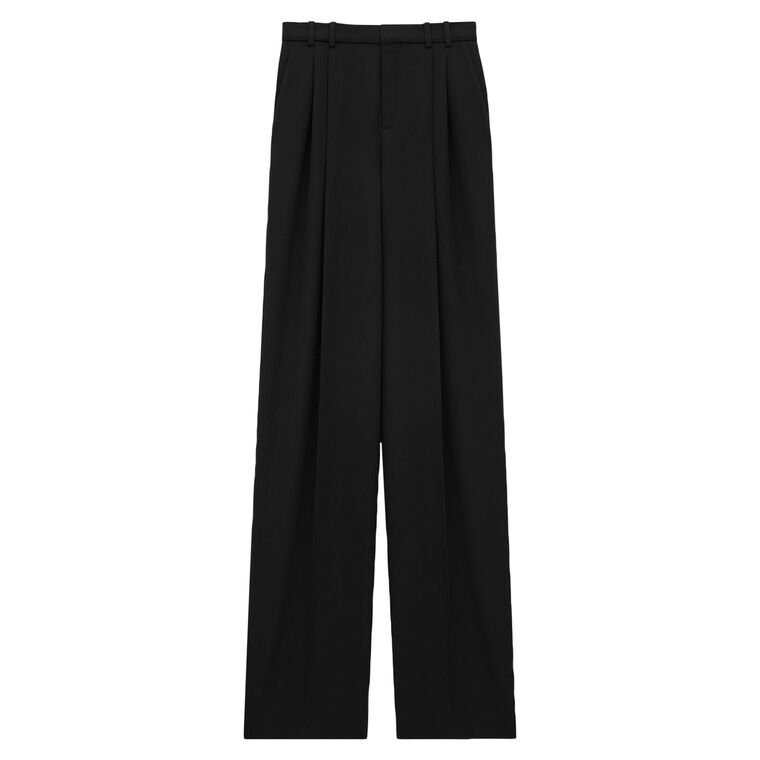 Wide-Leg Wool Pant image number null