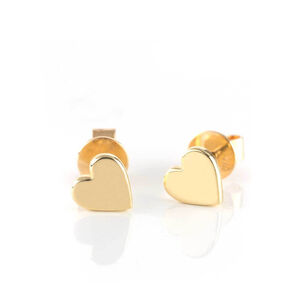 Solid Gold Love Studs