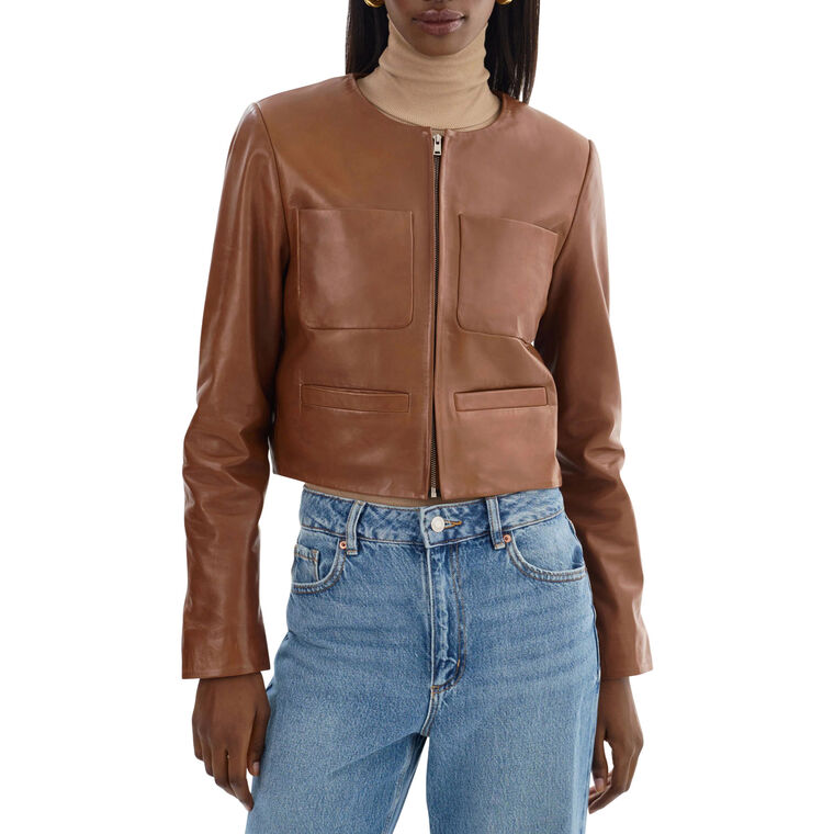 Linette Leather Jacket image number null