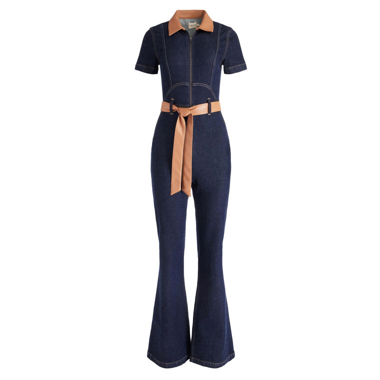 Gorgeous Denim Wide Leg Jumpsuit image number null