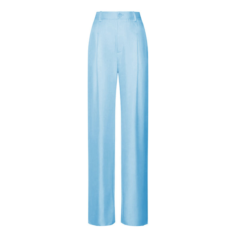 Organic Silky Twill Relaxed Pleated Pant image number null