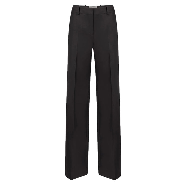 Wide-Leg Wool Gabardine Pant image number null