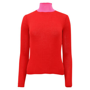 Frederique Ribbed Long Sleeve Top