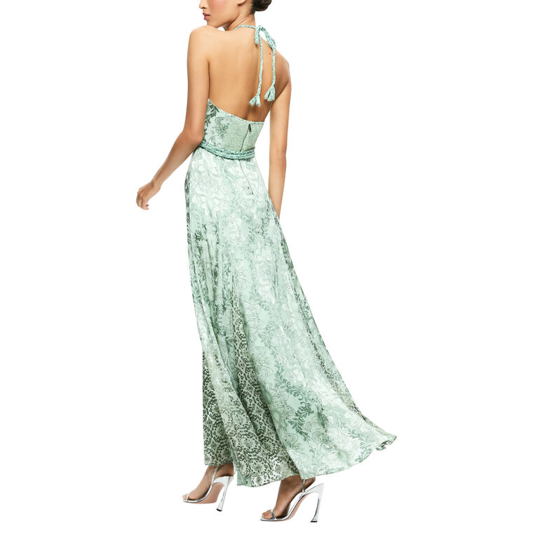 Danika Halter Maxi Dress With Belt image number null