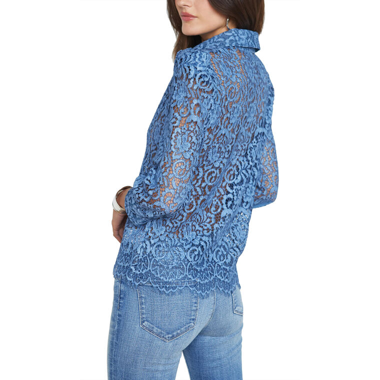 Andrea 3/4 Sleeve Lace Blouse image number null