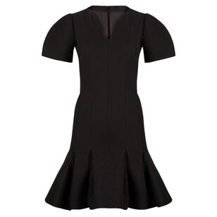 Wool Peplum Dress