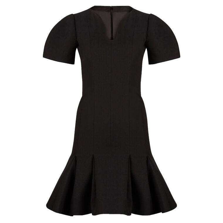 Wool Peplum Dress image number null