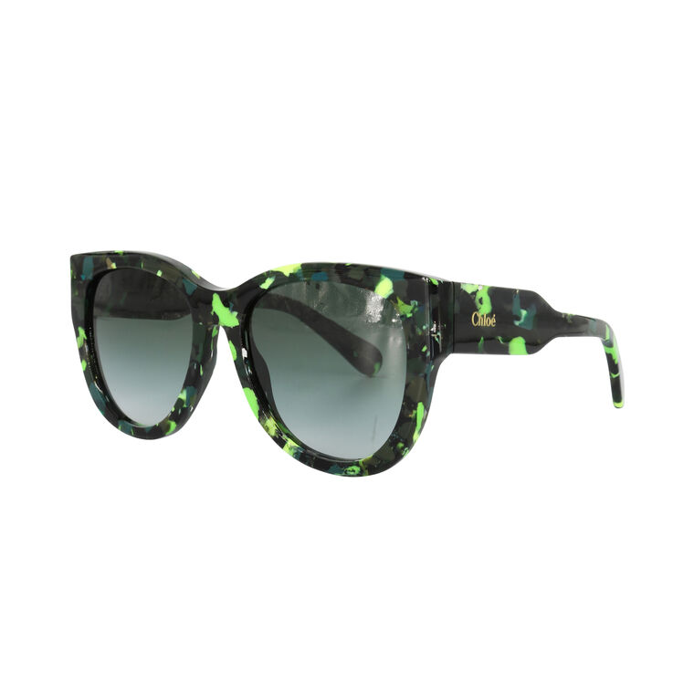 Round Cat-Eye Neon Sunglasses image number null