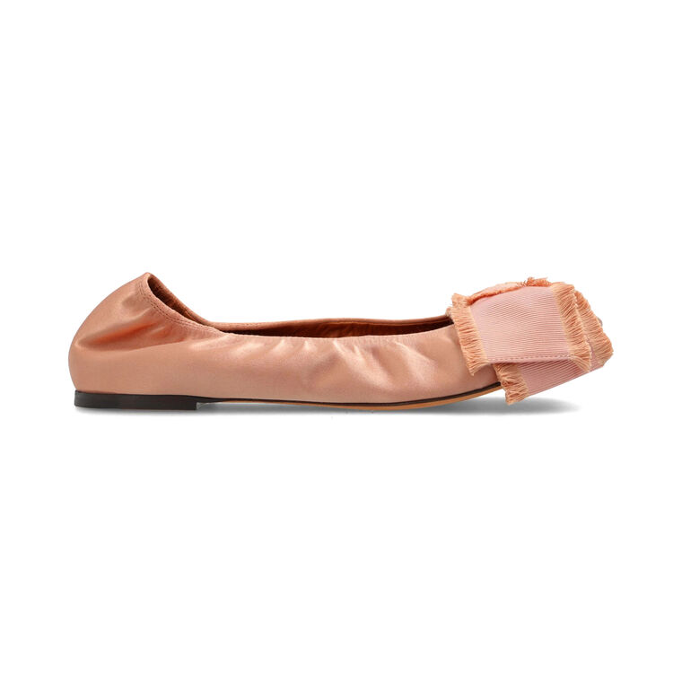 Satin Bow Ballerina Flat image number null