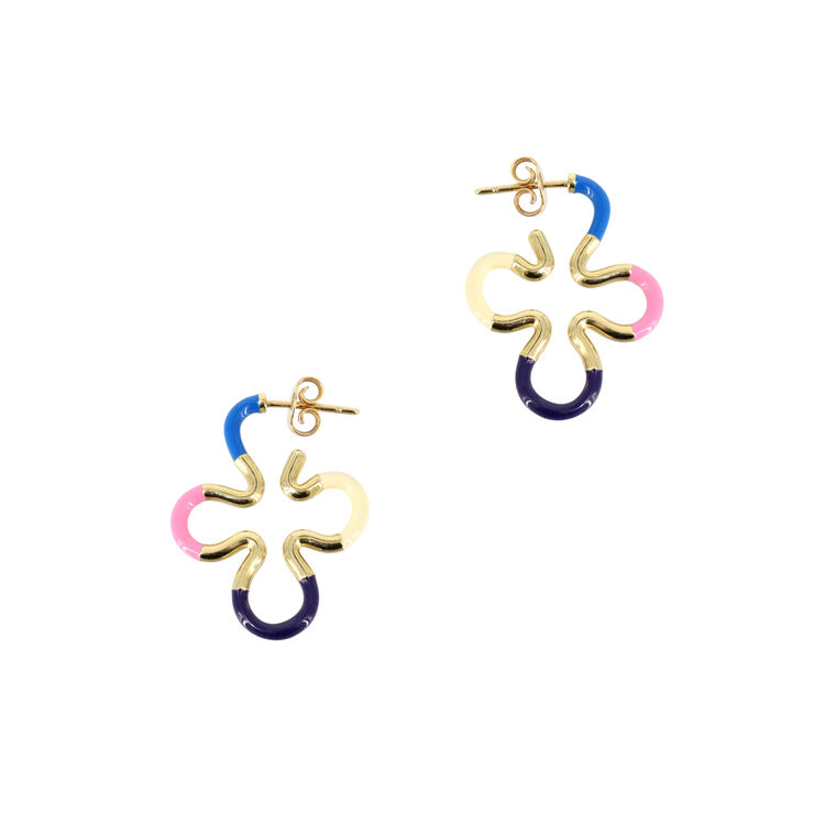 B Floral Earrings image number null