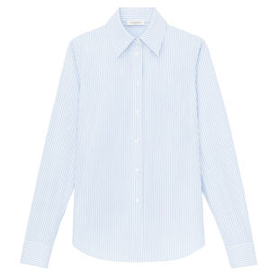 Kennedy Pinstripe Cotton Slim Shirt
