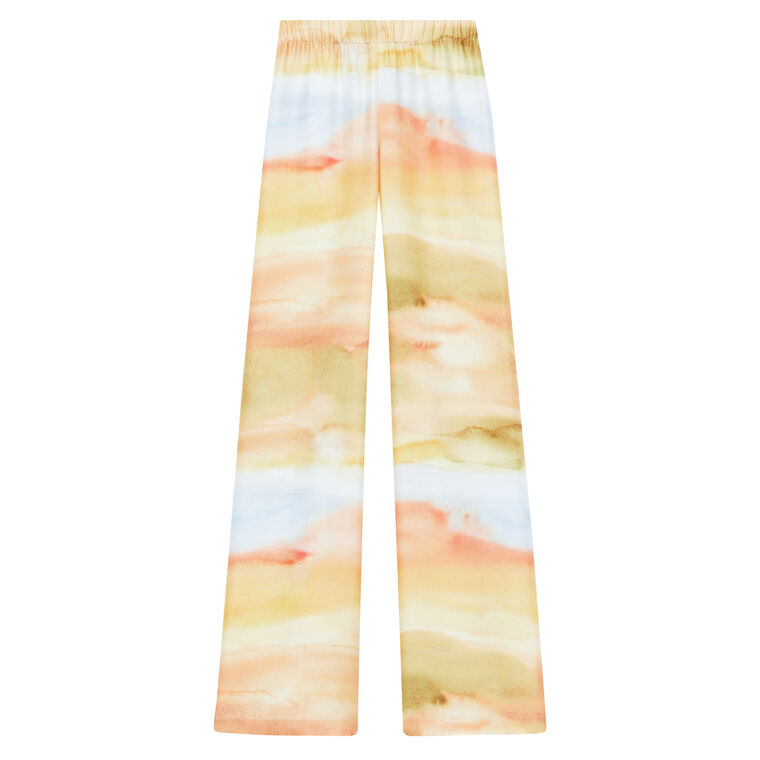 Horizon Print Silk Twill Riverside Pant image number null