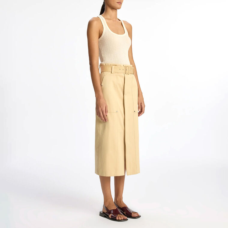 Maia Cotton Midi Skirt image number null