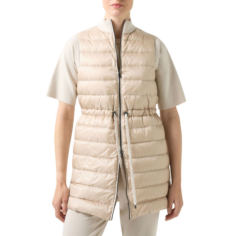 Arina Hybrid Knitted Zip Up Vest image number null