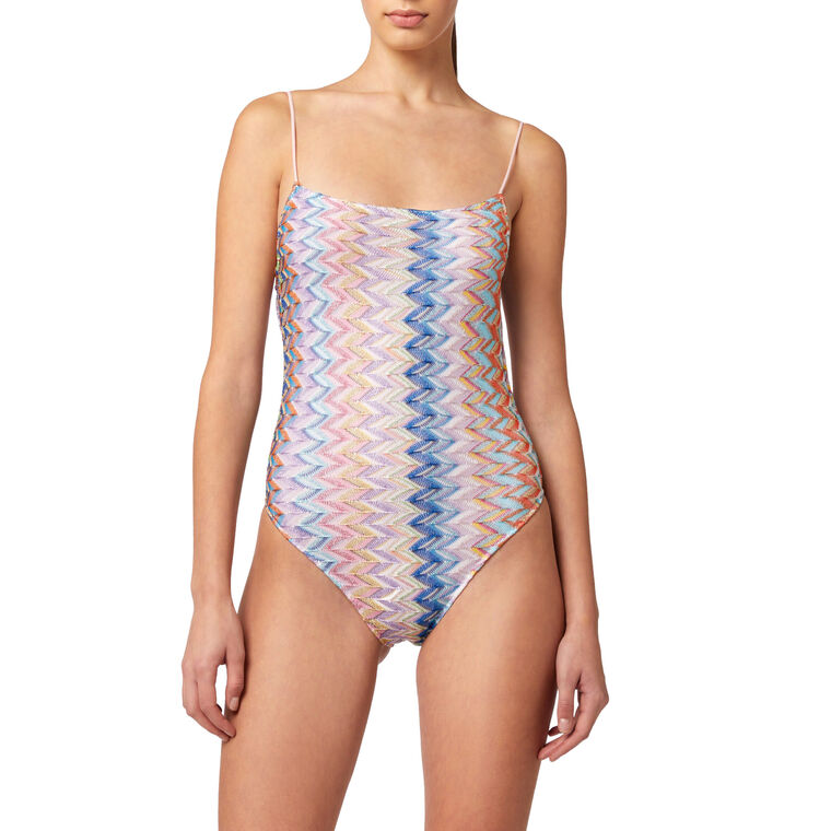 One-Piece Swimsuit With Adjustable Straps image number null