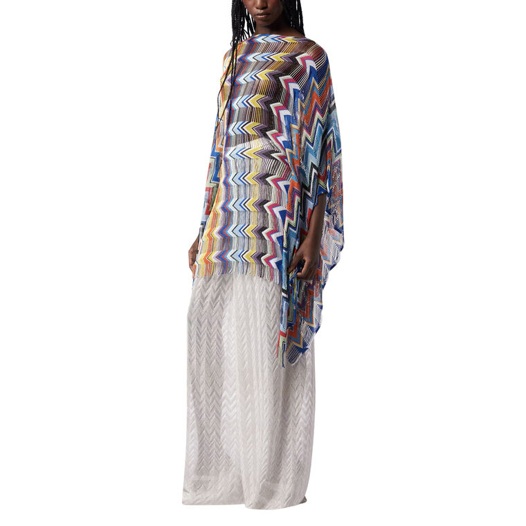 Short Fringe Cover-Up Kaftan image number null