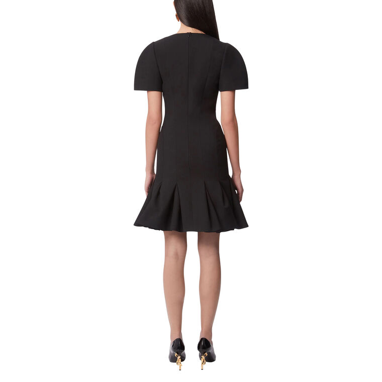 Wool Peplum Dress image number null