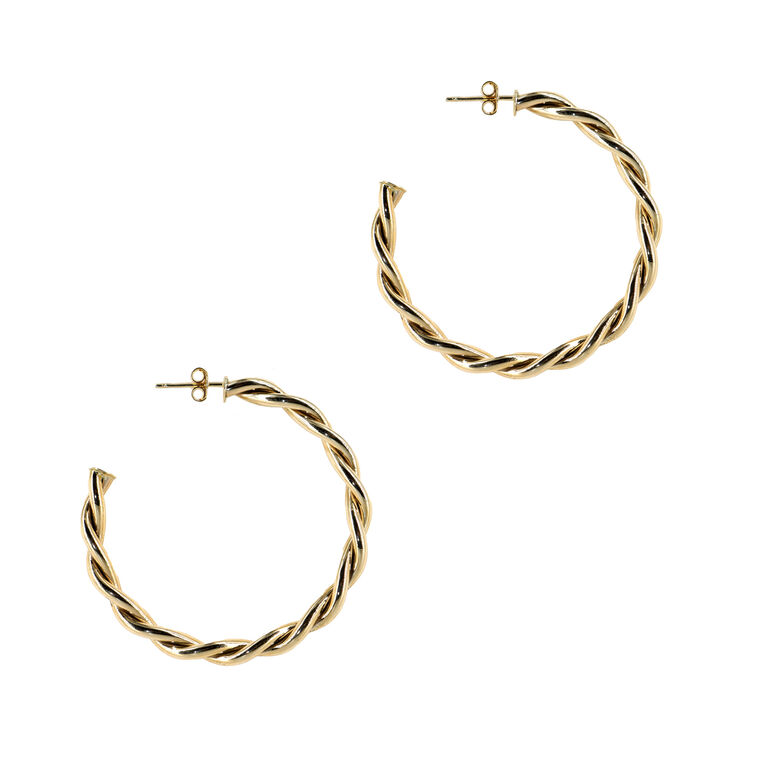 Mykonos Twist Hoop Earrings image number null