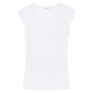Finespun Voile Ribbed Cap Sleeve Top