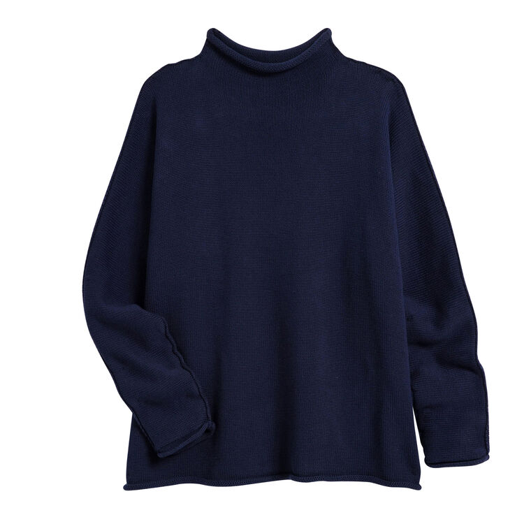 Monterey Rolled Funnel Neck Sweater image number null