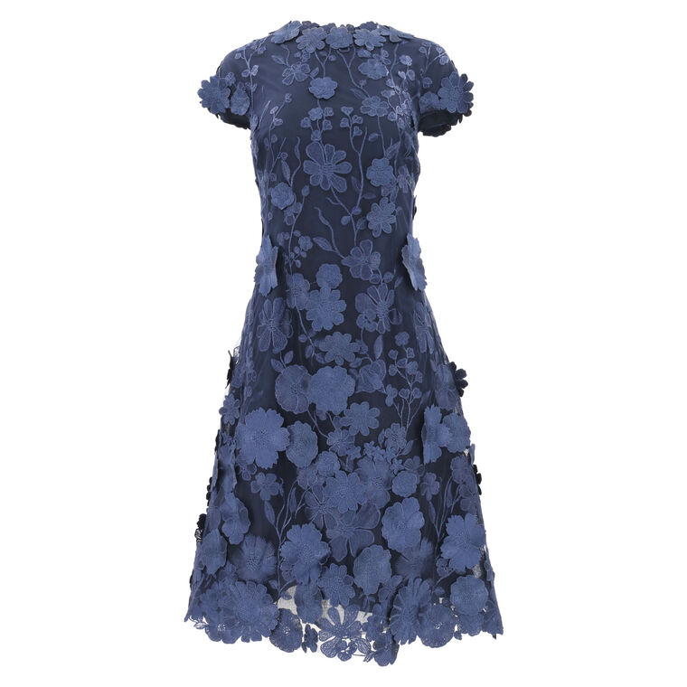 3D Floral Cocktail Dress image number null