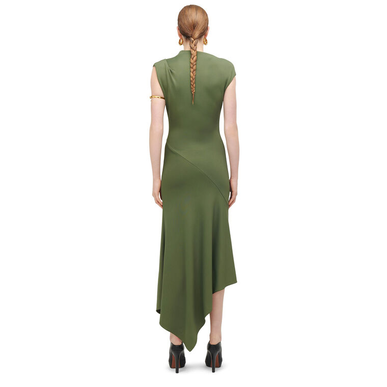 Asymmetric Jersey Midi Dress image number null