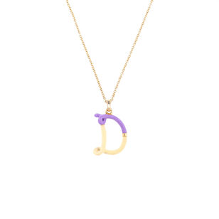 Letter D Charm Necklace