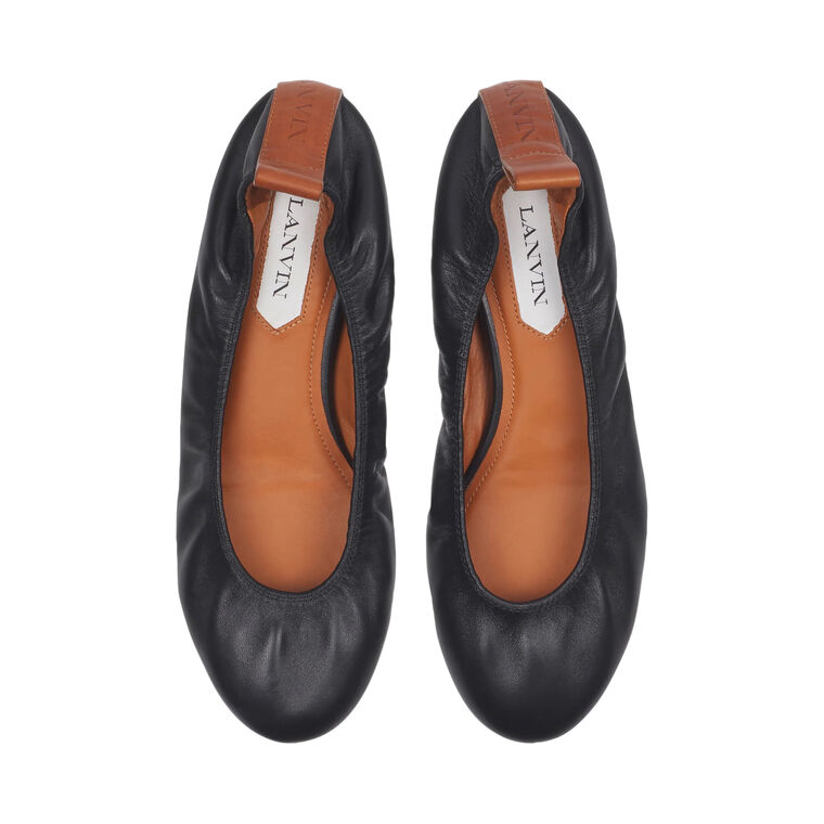 The Leather Ballerina Flat image number null