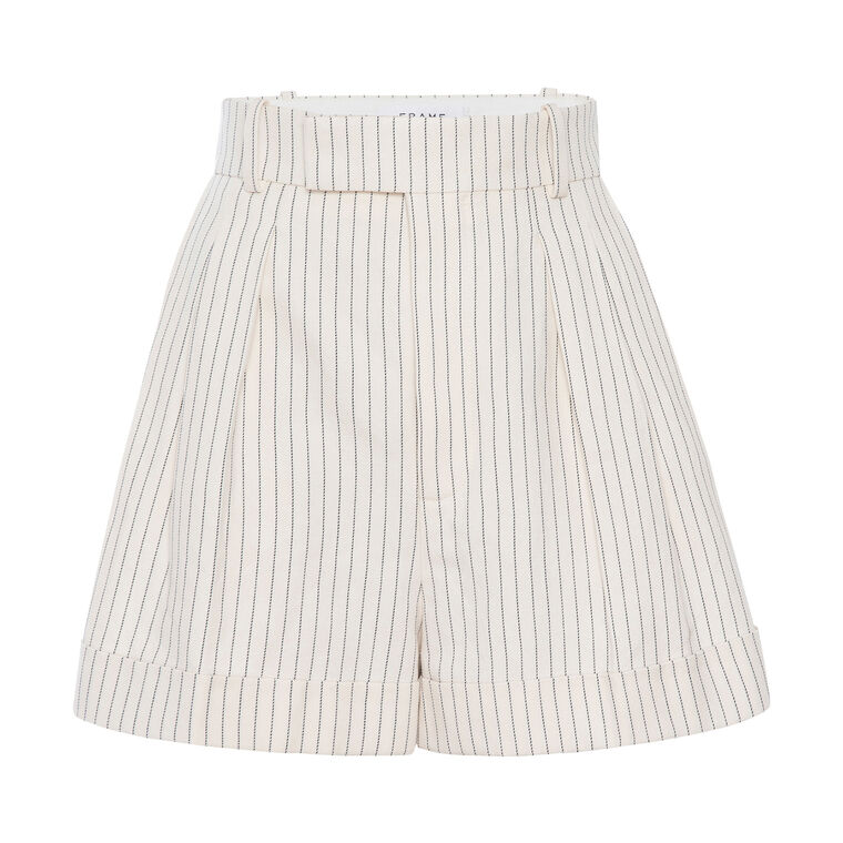 Pleated Wide Cuff Short image number null